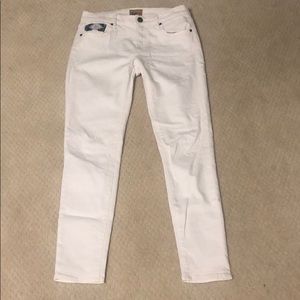 White Driftwood Cropped Jeans